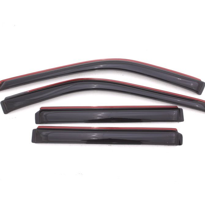 AVS 11-18 Ford Explorer Ventvisor In-Channel Front & Rear Window Deflectors 4pc - Smoke-tuningsupply.com