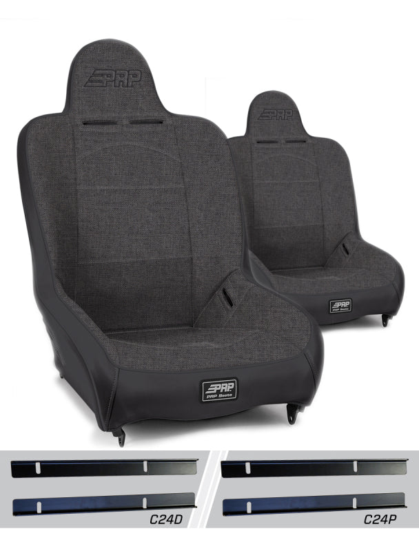 

PRP Seats A100110-C24-54 - PRPA100110-C24-54 - PRP Premier High Back Suspension Seats Kit for 03-06 Jeep Wrangler TJ (Pair) - Gray - Shipped in Europe - Tuningsupply.com
