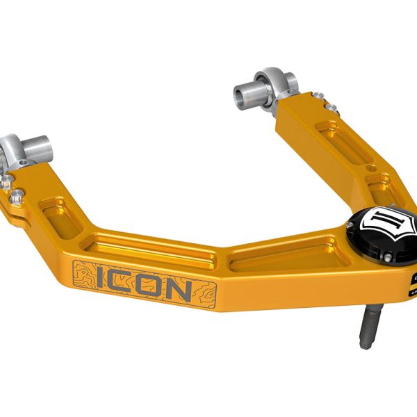 ICON 2024 Toyota Tacoma Billet Upper Control Arm w/ Delta Joint Pro - Gold Anodized-tuningsupply.com