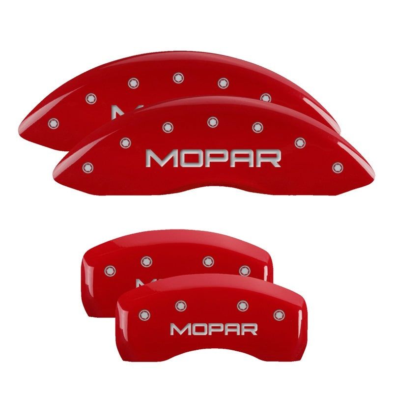 MGP 4 Caliper Covers Engraved Front & Rear C5/Corvette Red finish silver ch-tuningsupply.com