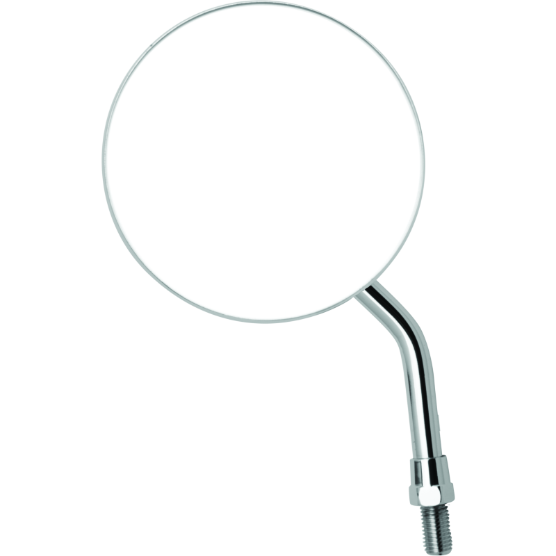 BikeMaster 4in Adjustable Round Mirror 10mm - Each - Chrome-tuningsupply.com