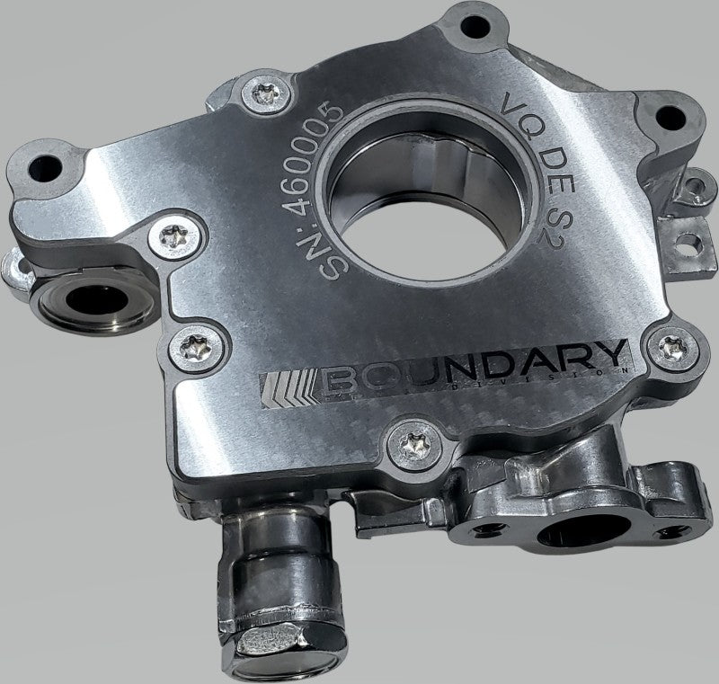 
  

Boundary VQ-S2-DE-BBP - BOUVQ-S2-DE-BBP - Boundary Nissan VQ 3.5L DE Oil Pump Assembly w/Billet Back Plate - Shipped in Europe - Tuningsupply.com

