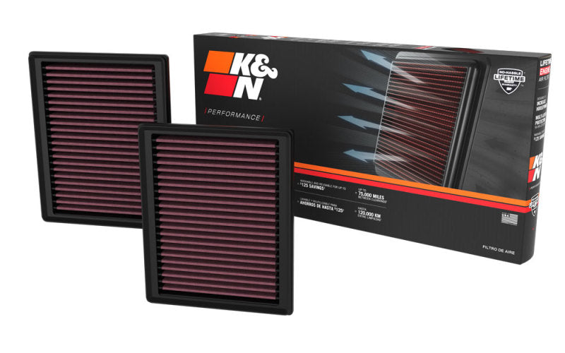 

K&N Engineering 33-5135 - KNN33-5135 - K&N 2023 Nissan Z 3.0L V6 Replacement Air Filter (Includes 2 Filters) - Shipped in Europe - Tuningsupply.com
