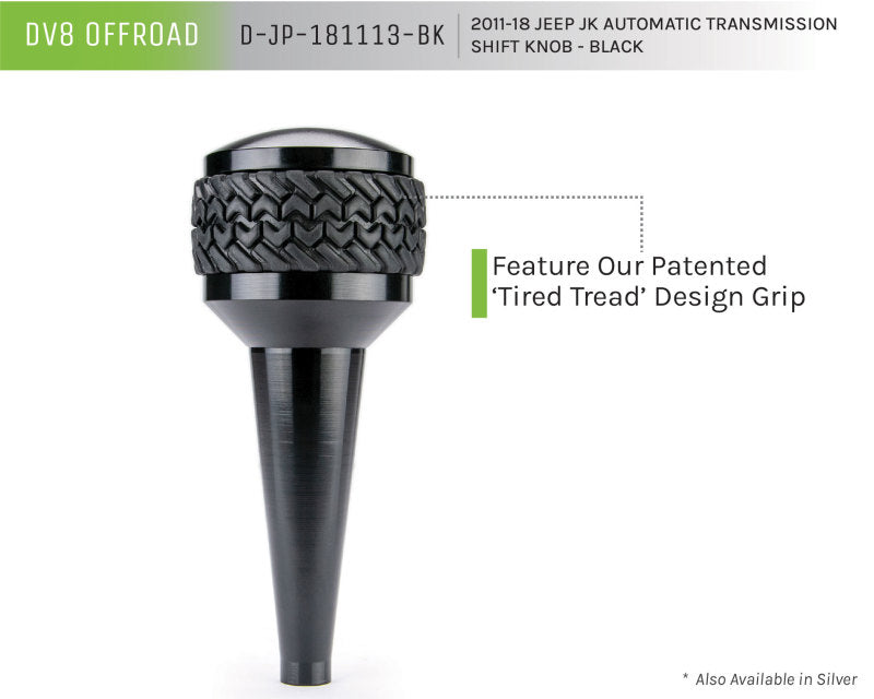 

DV8 Offroad D-JP-181113-BK - DVED-JP-181113-BK - DV8 Offroad 2011-2018 Jeep JK Shift Knob Automatic Black - Shipped in Europe - Tuningsupply.com
