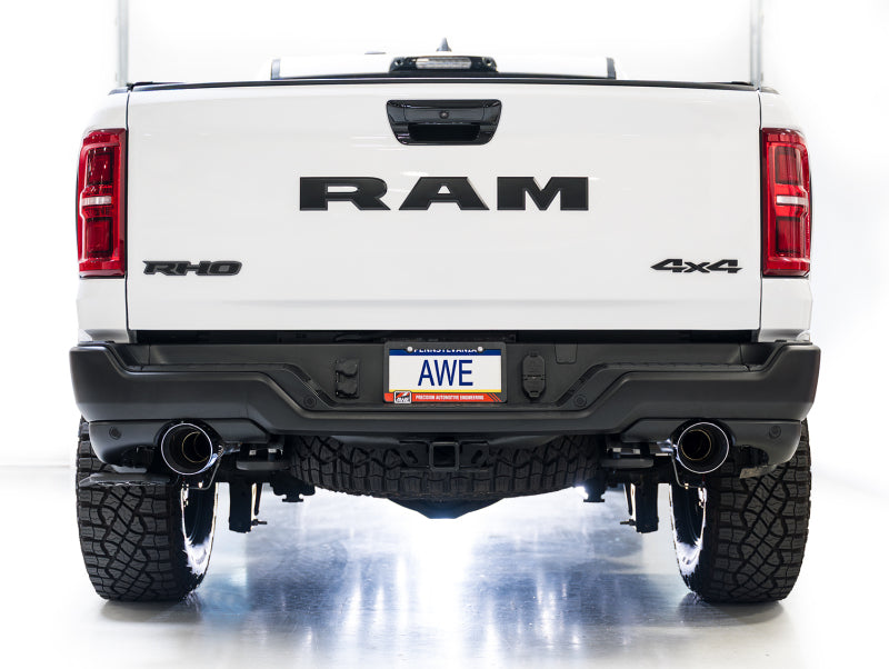 

AWE Tuning 3015-32630 - AWE3015-32630 - AWE Tuning 2025+ RAM 1500 RHO 3.0 I6 TT 0FG Dual Rear Exit Cat-Back Exhaust - Chrome Silver Tips - Shipped in Europe - Tuningsupply.com
