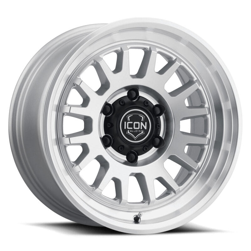 

ICON 8217855557SM - ICO8217855557SM - ICON Anza 17x8.5 5x150 25mm Offset 5.75in BS Silver Machined Wheel - Shipped in Europe - Tuningsupply.com
