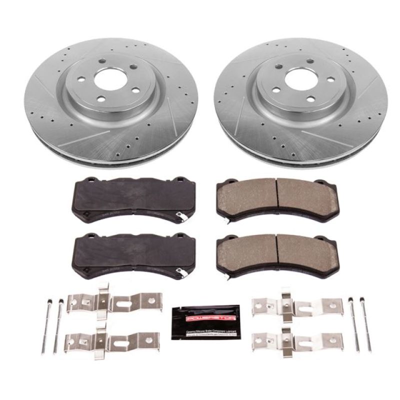 

PowerStop K5957 - PSBK5957 - Power Stop 12-20 Jeep Grand Cherokee Front Z23 Evolution Brake Kit - Shipped in Europe - Tuningsupply.com
