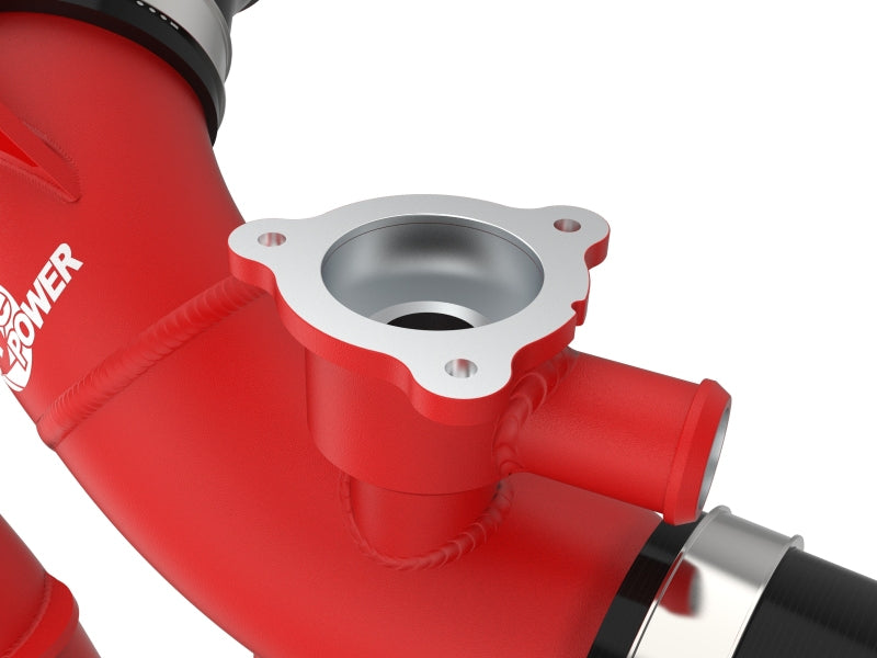 aFe 23-24 Toyota Sequoia V6-3.4L Hybrid BladeRunner 2.5in Aluminum Hot Charge Pipe - Red-tuningsupply.com