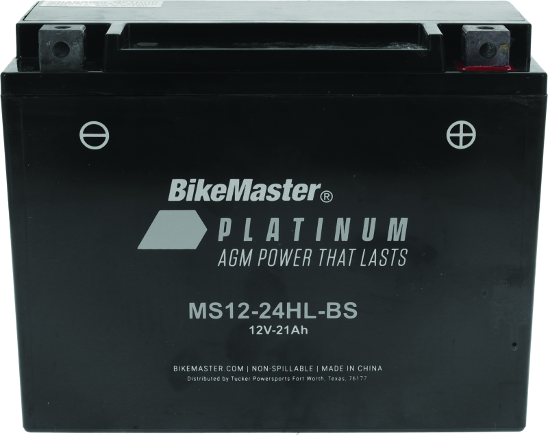 BikeMaster AGM Battery - MS12-24HL-BS-tuningsupply.com