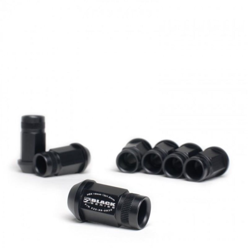 Skunk2 12 x 1.5 Forged Lug Nut Set (Black Series) (20 Pcs.)-Lug Nuts-Skunk2 Racing-SKK520-99-0855-SMINKpower Performance Parts