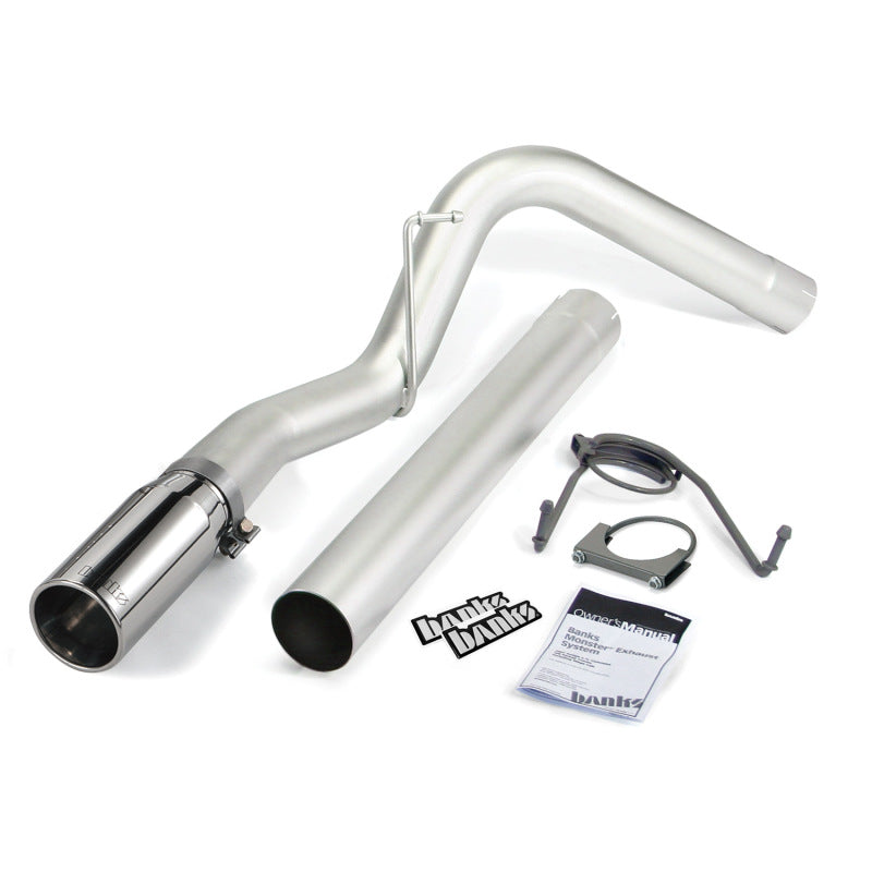 Banks Power 07-12 Dodge 6.7L SCLB-Mega Cab-SB Monster Exhaust Sys - SS Single Exhaust w/ Chrome Tip-tuningsupply.com