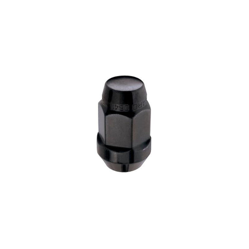 McGard Hex Lug Nut (Cone Seat Bulge Style) M14X1.5 / 22mm Hex / 1.635in. Length (4-Pack) - Black-tuningsupply.com