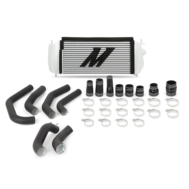 Mishimoto 15-17 Ford F-150 2.7L EcoBoost Silver Performance Intercooler Kit w/ Black Pipes-tuningsupply.com