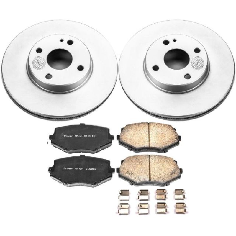 Power Stop 94-97 Mazda Miata Front Z17 Evolution Geomet Coated Brake Kit-tuningsupply.com