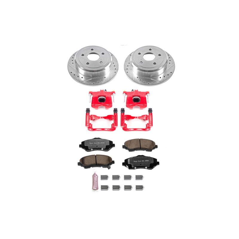 Power Stop 07-17 Jeep Wrangler Rear Z36 Truck & Tow Brake Kit w/Calipers-tuningsupply.com