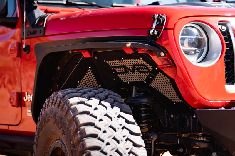 DV8 Offroad 2018+ Jeep Wrangler JL Front Inner Fenders - Black-tuningsupply.com