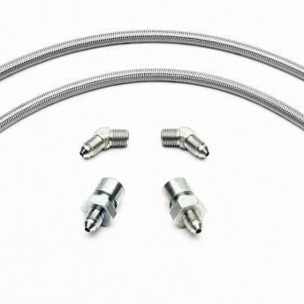 Wilwood Flexline Kit 94-03 Mustang w/ SL6 Front Caliper-Brake Line Kits-Wilwood-WIL220-6458-SMINKpower Performance Parts