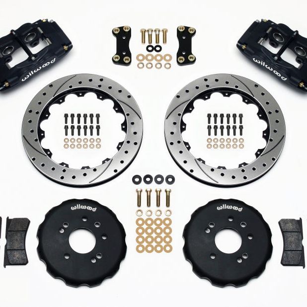 Wilwood FSLI4 Front Hat Kit 13.00in Drilled Nissan 240SX-Big Brake Kits-Wilwood-WIL140-9194-D-SMINKpower Performance Parts