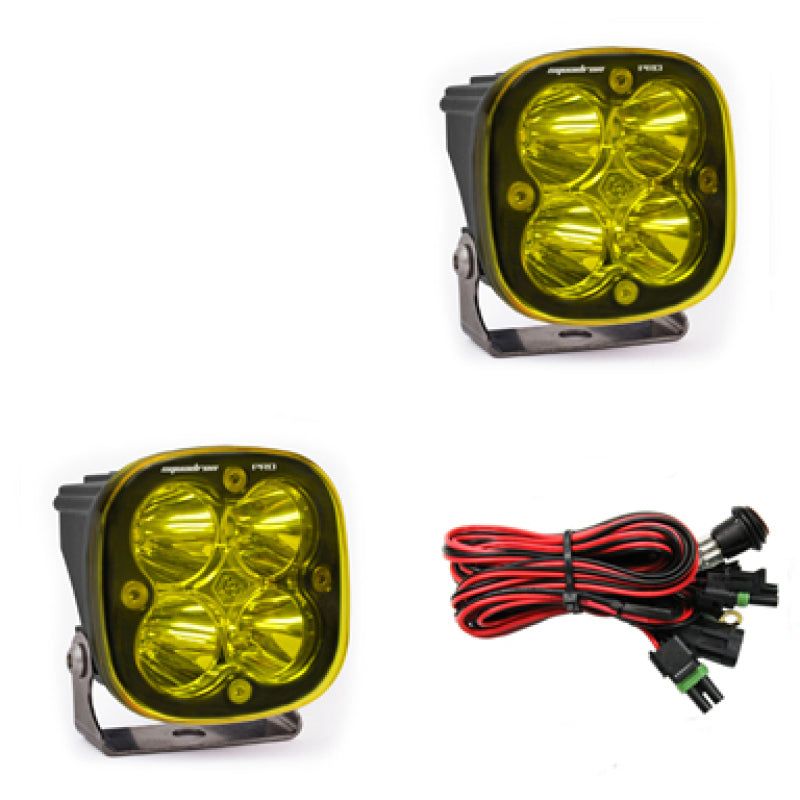 Baja Designs Squadron Pro Series Work/Scene Pattern Pair LED Light Pods - Amber-tuningsupply.com