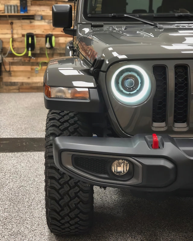 Oracle Oculus Bi-LED Projector Headlights for Jeep JL/Gladiator JT - Matte Blk - 5500K SEE WARRANTY-tuningsupply.com