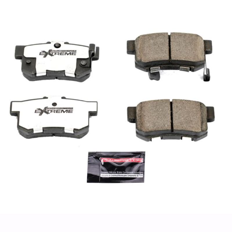 Power Stop 97-99 Acura CL Rear Z26 Extreme Street Brake Pads w/Hardware-tuningsupply.com