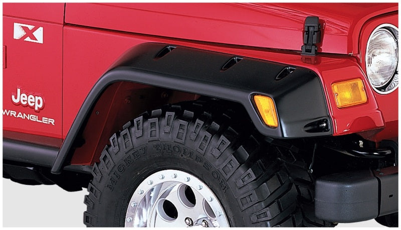 Bushwacker 97-06 Jeep TJ Max Pocket Style Flares 2pc - Black-tuningsupply.com