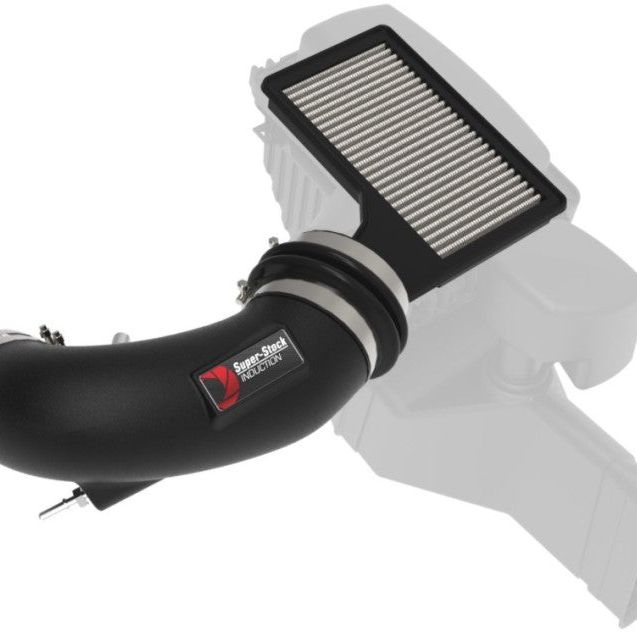 aFe Super Stock Induction System Pro Dry S Media 18-20 Ford Mustang V8-5.0L-tuningsupply.com