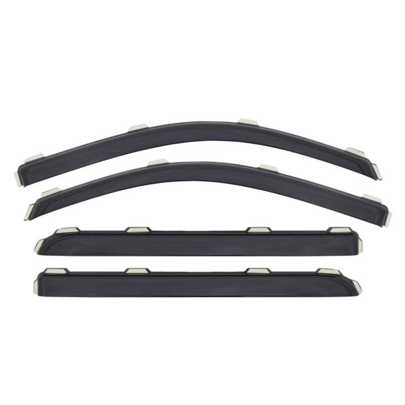 AVS 09-17 Chevy Traverse Ventvisor In-Channel Front & Rear Window Deflectors 4pc - Smoke-tuningsupply.com