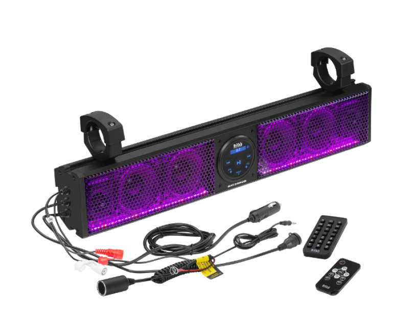 Boss Audio Systems ATV UTV 26in Sound Bar System w/ RGB Illumination-tuningsupply.com