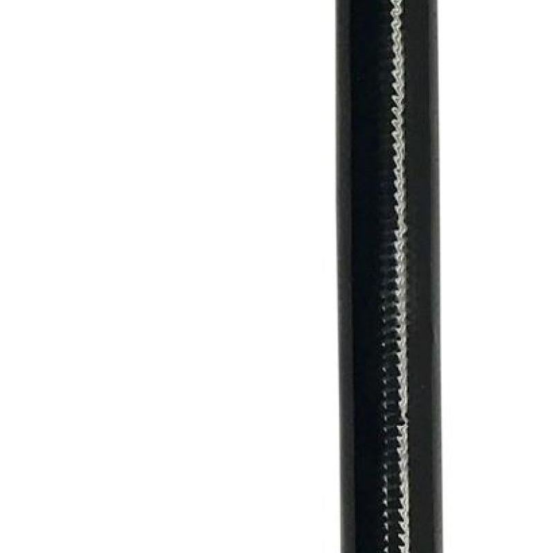 Fragola -6AN Ext Black PTFE Hose Assembly Straight x 90 Degree 24in-tuningsupply.com