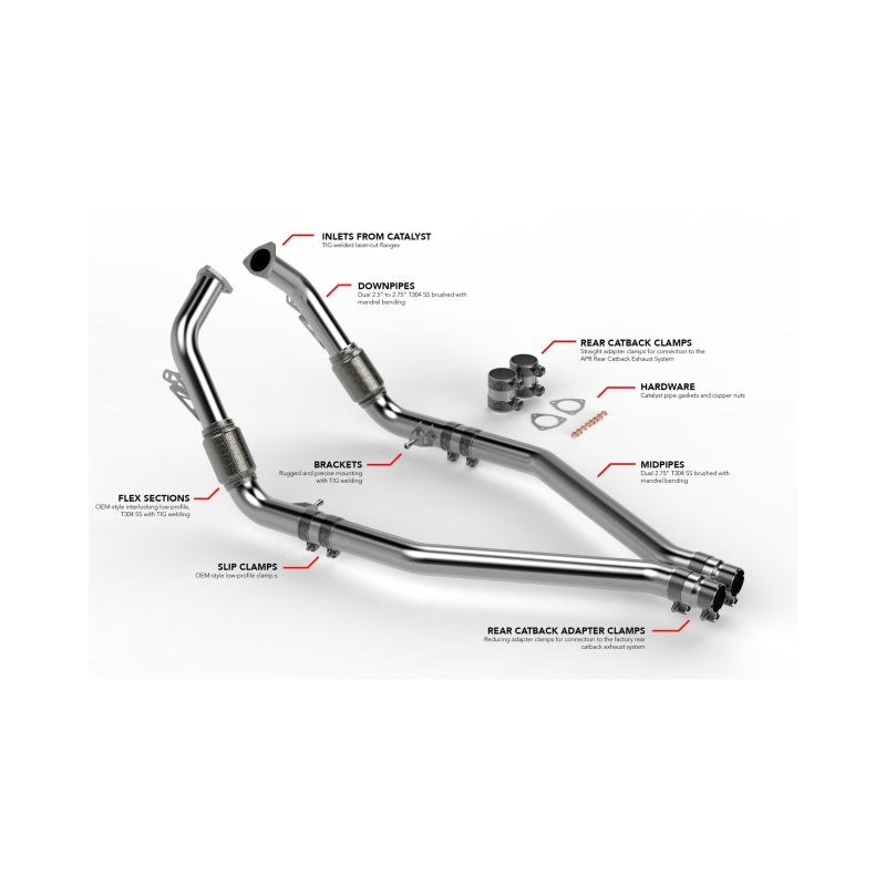 

APR MPK0009 - APRMPK0009 - APR 18-25 Audi SQ5/21-25 Audi SQ5 Sportback (B9) Midpipe Exhaust System - Shipped in Europe - Tuningsupply.com

