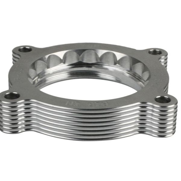 aFe 11-14 Ford Mustang/ 11-14 Ford F-150 V6 3.7L Silver Bullet Throttle Body Spacer - Silver-tuningsupply.com