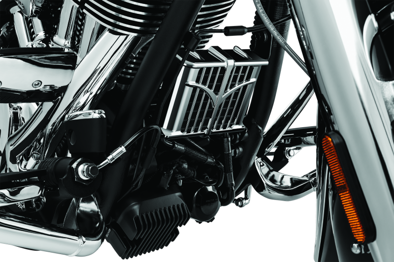 Kuryakyn Oil Cooler Cover 14-23 Indian Models Chrome-tuningsupply.com