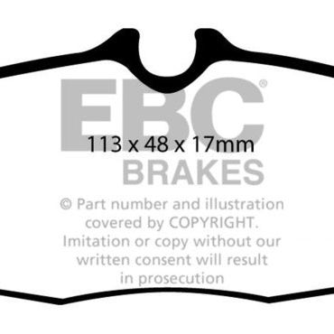 EBC 05-10 Ford Mustang 4.0 Bluestuff Rear Brake Pads-tuningsupply.com