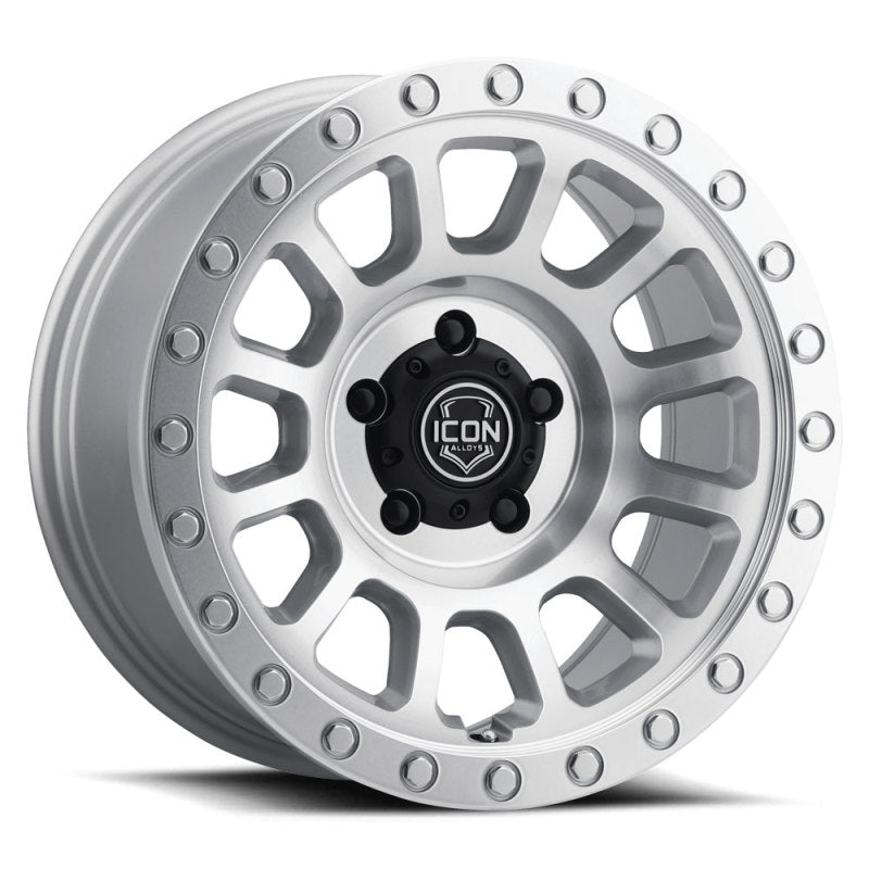 

ICON 8017856350SM - ICO8017856350SM - ICON Hulse 17 X 8.5 6 X 135 6mm Offset 5in BS Silver Machined - Shipped in Europe - Tuningsupply.com
