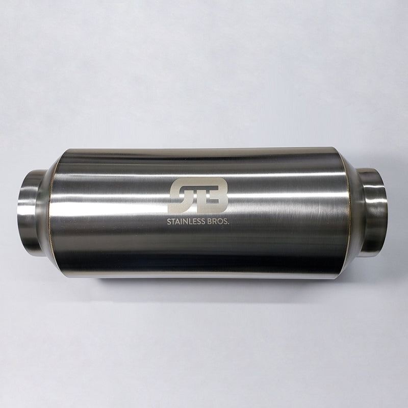 

Stainless Bros 615-07613-0000 - STB615-07613-0000 - Stainless Bros 3in x 12.0in OAL Lightweight Muffler - Matte Finish - Shipped in Europe - Tuningsupply.com
