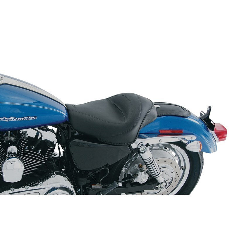 

Mustang Motorcycle 76159 - MMP76159 - Mustang 04-21 Harley Sportster 4.5 GAL Standard Touring Solo Seat - Black - Shipped in Europe - Tuningsupply.com

