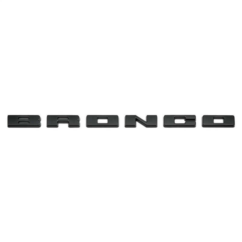 
  

Ford Racing M-1447-BLMB - FRPM-1447-BLMB - Ford Racing 2021+ Bronco Grille Lettering Overlay Kit - Black - Shipped in Europe - Tuningsupply.com

