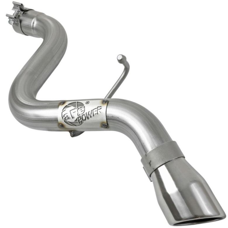 aFe MACH Force-Xp Axle-Back Exhaust System w/Polished Tip 18-20 Jeep Wrangler L4-2.0T / V6-3.6L-tuningsupply.com