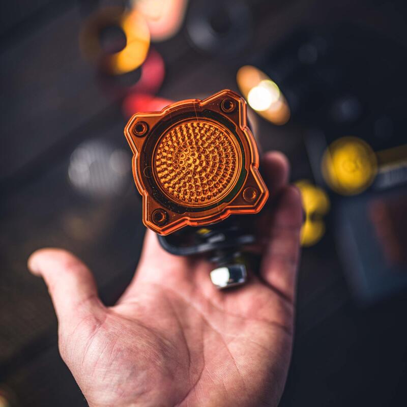 

KC HiLiTES  - KCL5330 - KC HiLiTES FLEX ERA 1 Single Light Shield ONLY (Amber) - Shipped in Europe - Tuningsupply.com
