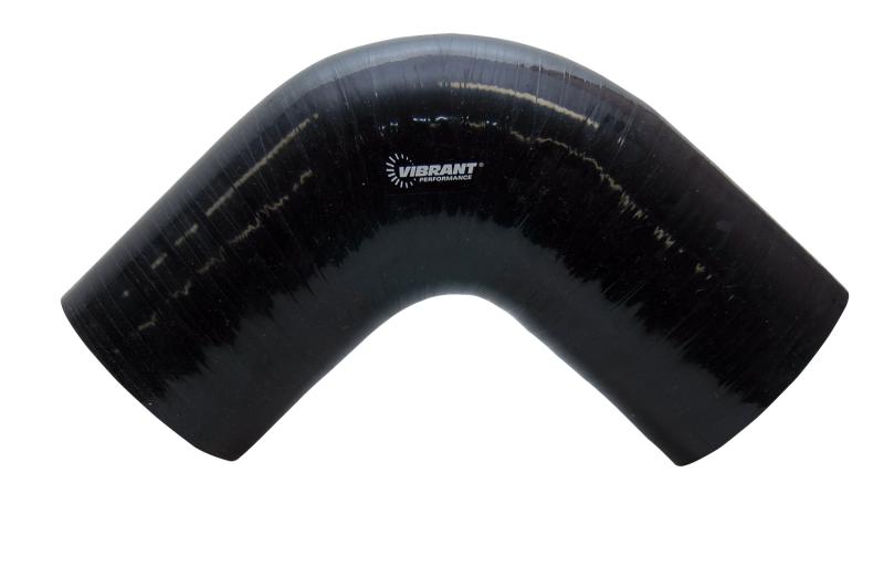 

Vibrant 2859 - VIB2859 - Vibrant 4 Ply Reinforced Silicone Elbow Connector - 5in ID x 4in Leg 90 Deg Elbow (BLACK) - Shipped in Europe - Tuningsupply.com
