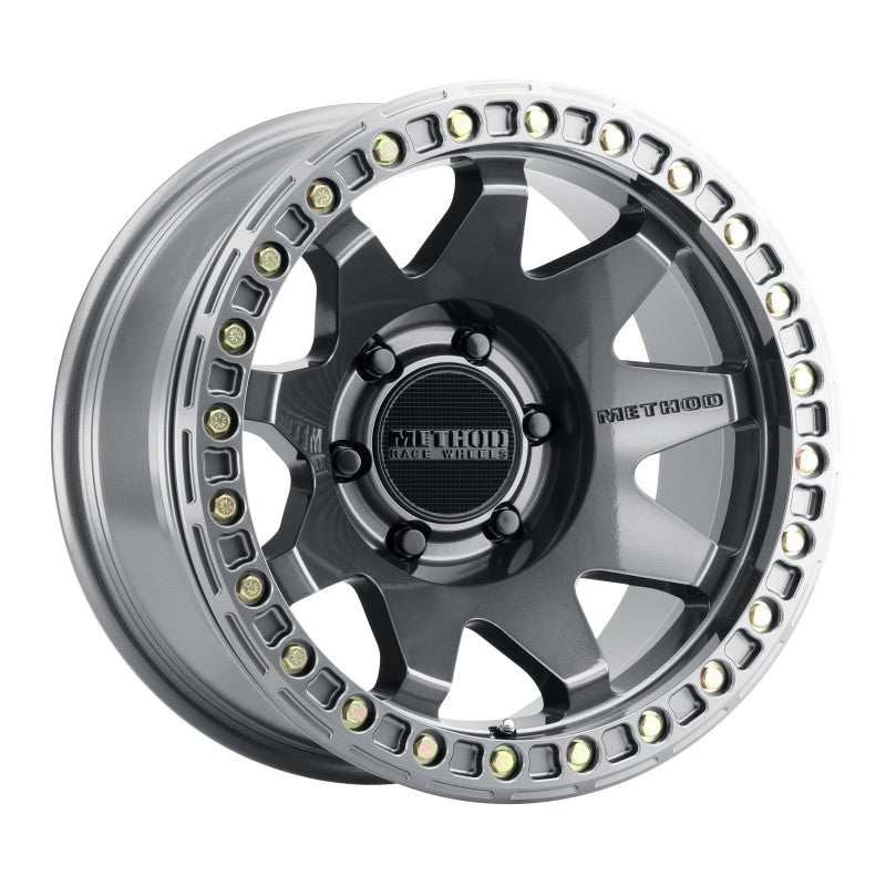 

Method Wheels  - MRWMR10879060844B - Method MR108 17x9 -44mm Offset 6x5.5 106.25mm CB Gloss Titanium w/BH-H24125-38 Wheel - Shipped in Europe - Tuningsupply.com
