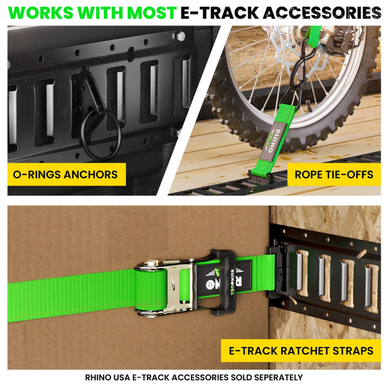 

Rhino USA TD-ETRAIL5-4PK-BLK - RSATD-ETRAIL5-4PK-BLK - Rhino USA 5Ft E-Track Tie-Down Rails, Black (4 Pack) - Shipped in Europe - Tuningsupply.com
