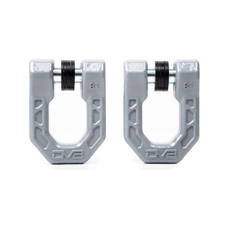 DV8 Offroad Elite Series D-Ring Shackles - Pair (Gray)-tuningsupply.com