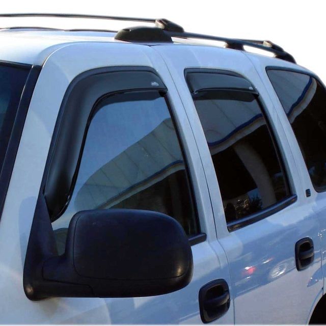 AVS 02-06 Cadillac Escalade Ventvisor In-Channel Front & Rear Window Deflectors 4pc - Smoke-tuningsupply.com