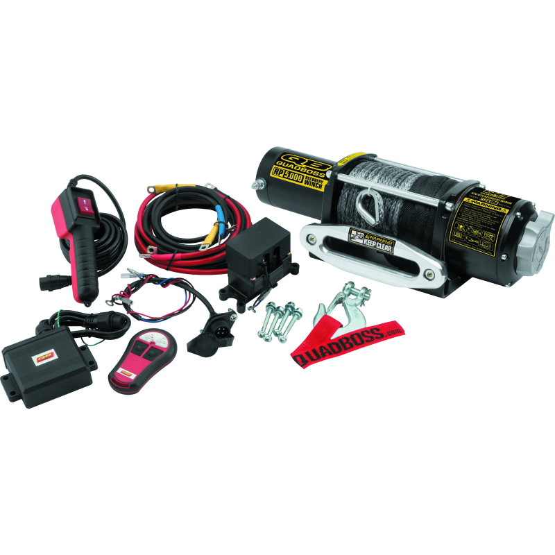 QuadBoss Winch 5000Lb W/ Synthetic Rope