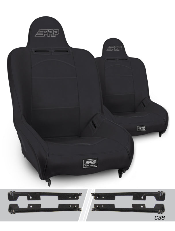
    

PRP Seats A100110-C38-50 - PRPA100110-C38-50 - PRP Premier High Back Suspension Seats Kit for Jeep Wrangler JK/JKU (Pair) - Black - Shipped in Europe - Tuningsupply.com

  