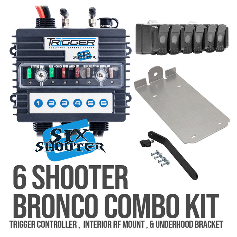 

ORACLE Lighting 3001BRO - ORL3001BRO - Oracle Trigger 6 Shooter Controller Ford Bronco 2021+ Combo Kit - Shipped in Europe - Tuningsupply.com
