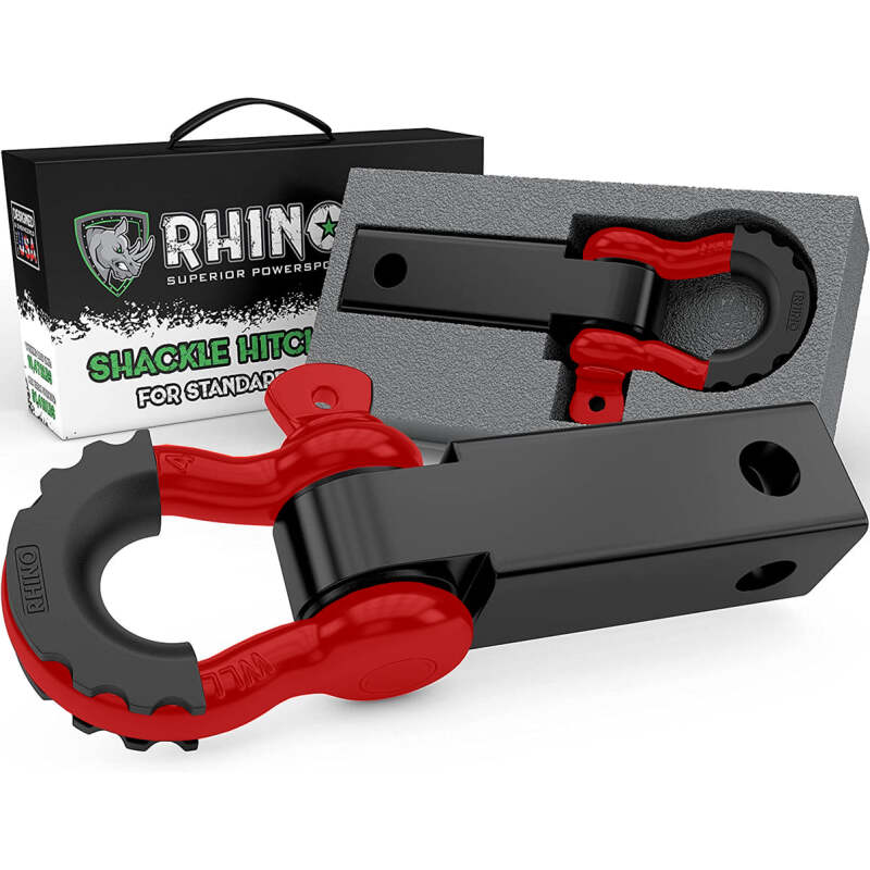 

Rhino USA RG-HTHITCH2-RED - RSARG-HTHITCH2-RED - Rhino USA Shackle Hitch Receiver W/ D-Ring (Red) - Shipped in Europe - Tuningsupply.com
