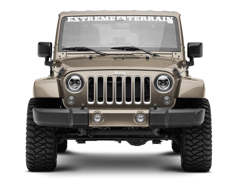 

Raxiom J142665 - RAXJ142665 - Raxiom 97-18 Jeep Wrangler TJ/JK Axial 7-Inch LED Headlights w/RGB Halo- Black Housing (Clear Lens) - Shipped in Europe - Tuningsupply.com
